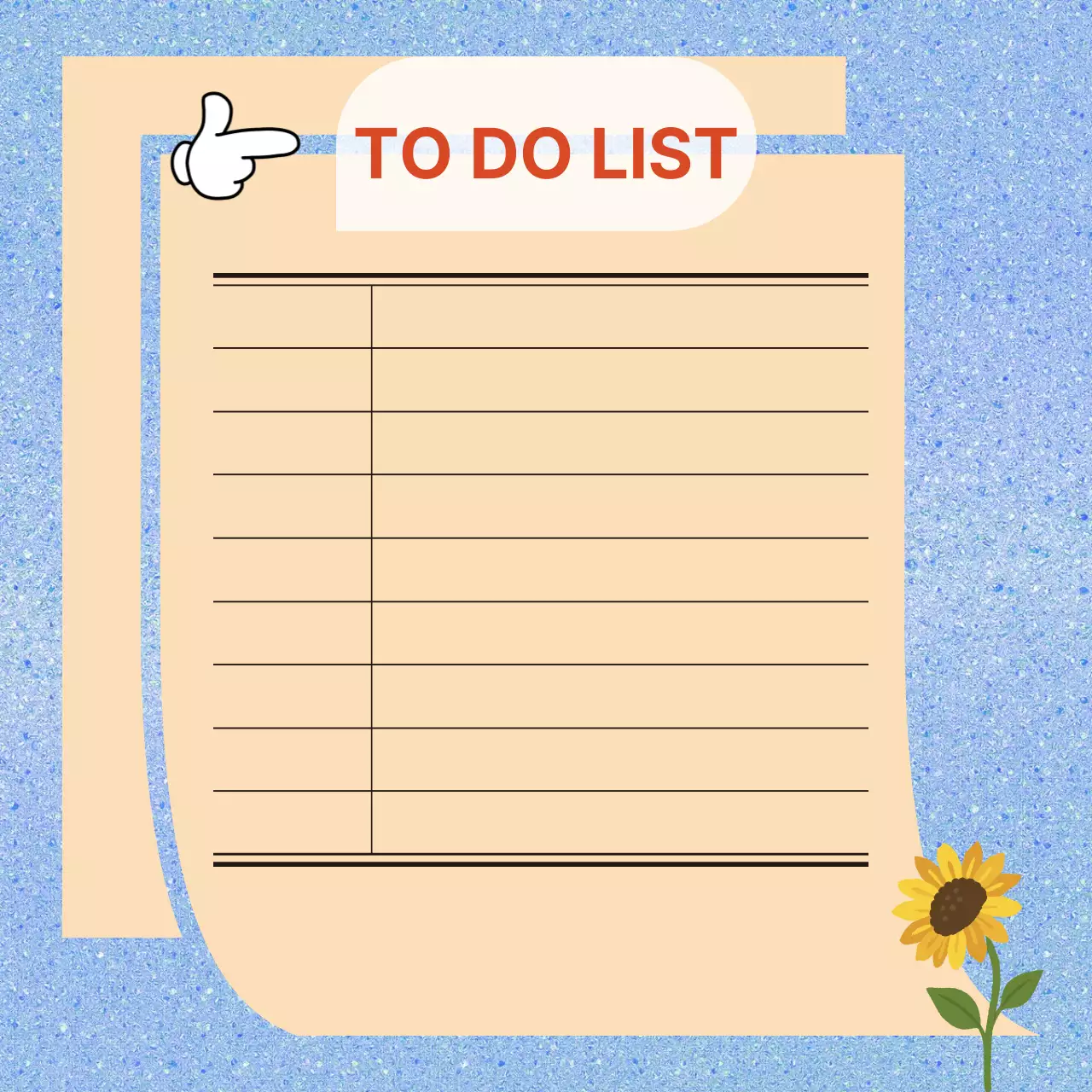 하늘색 심플 일정 안내