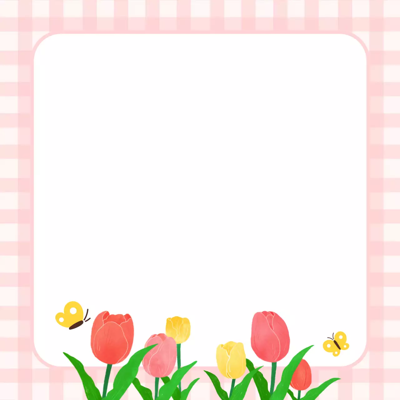 분홍색 아기자기한 꽃 배경 엽서