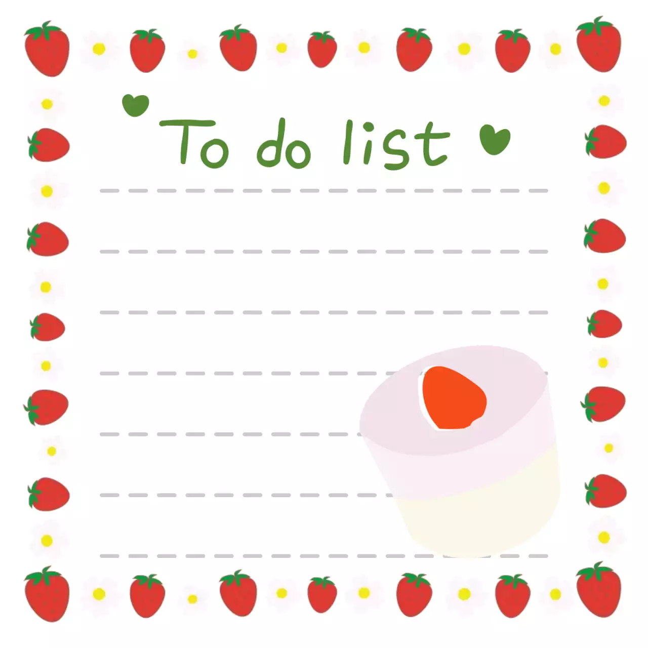 빨강 아기자기한 다꾸