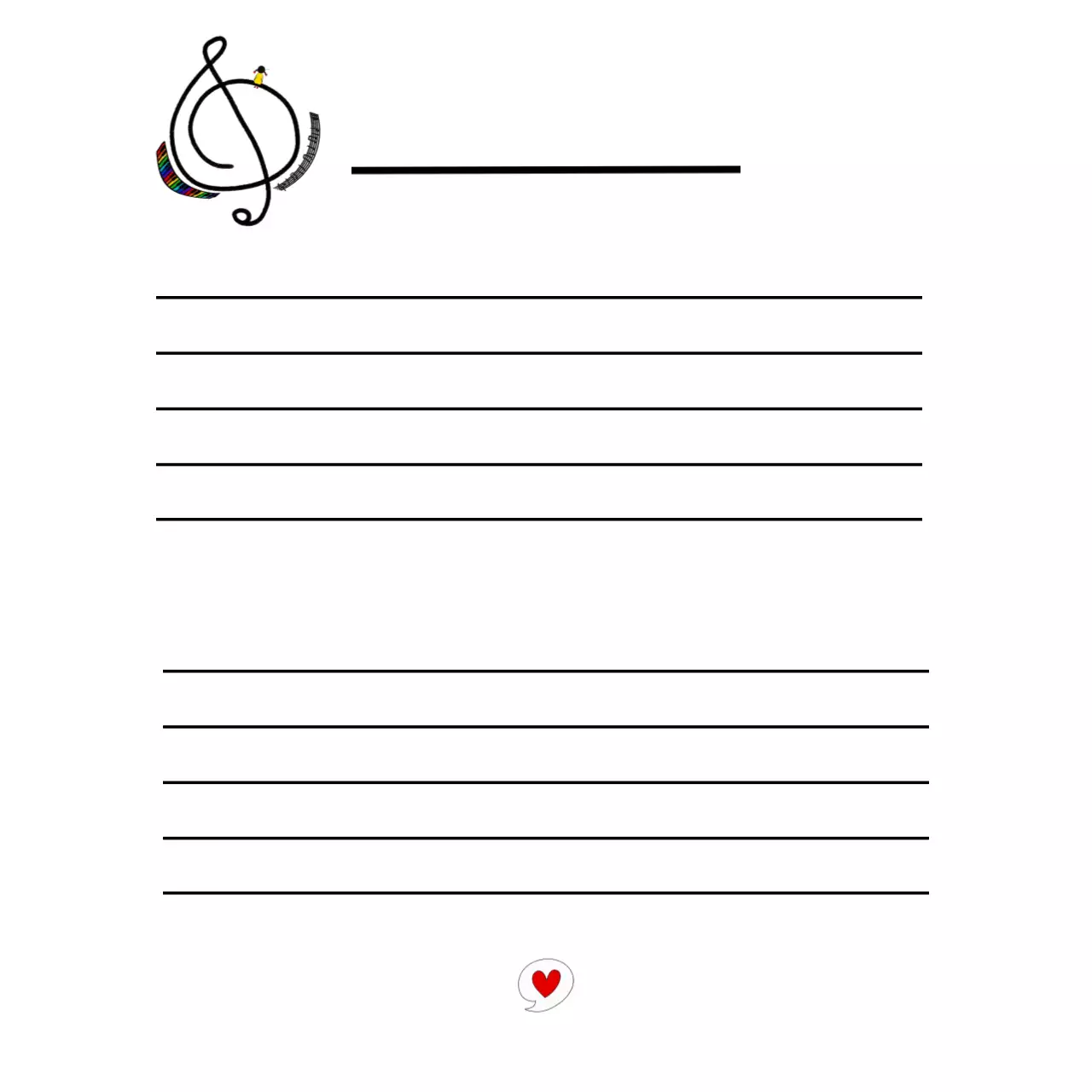 흰색 심플 음악 노트지