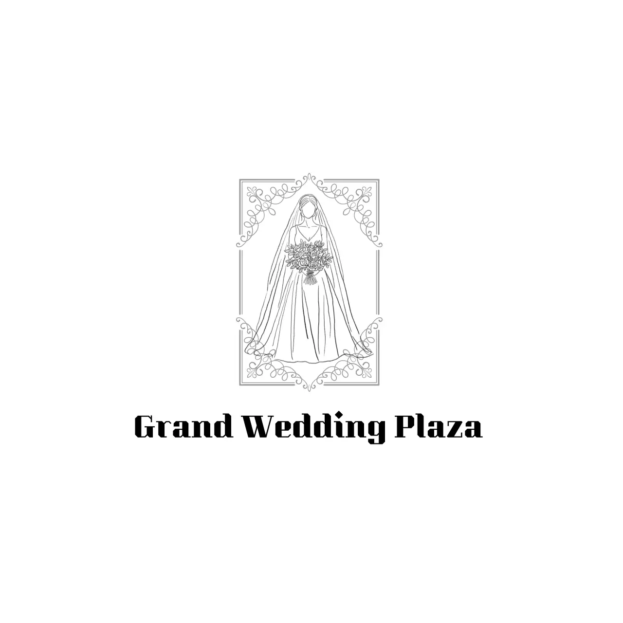 흑백 클래식 결혼식 안내