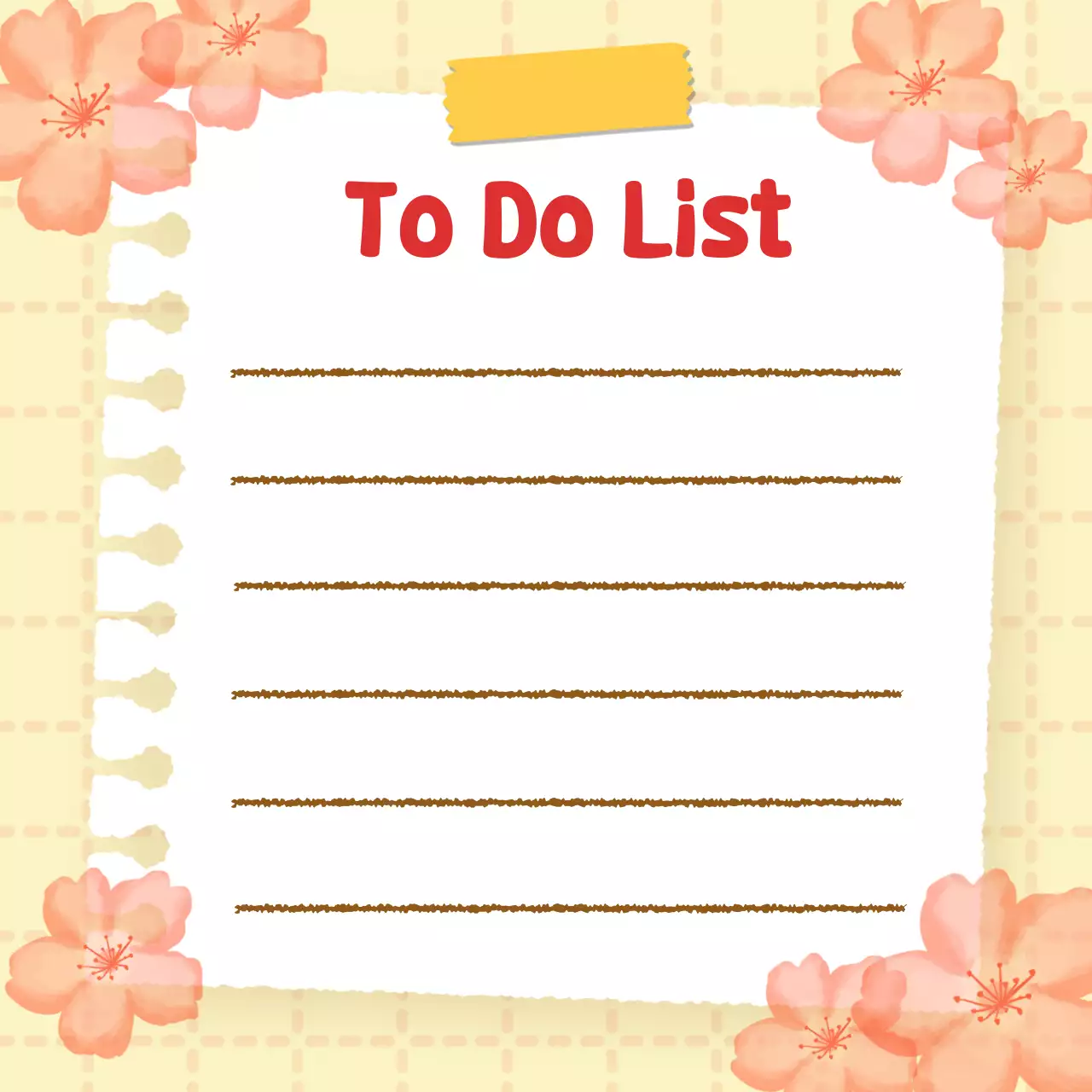 분홍 주황 아기자기한 메모지