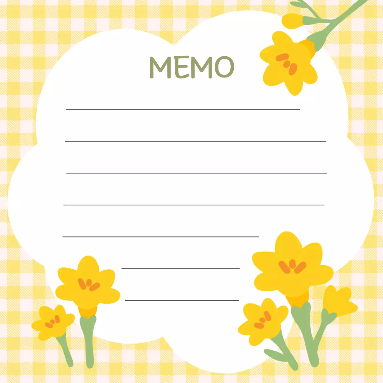 노랑 아기자기한 꽃