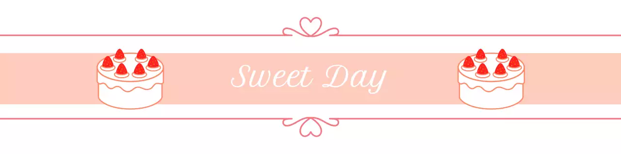 핑크 아기자기한 수제 케이크