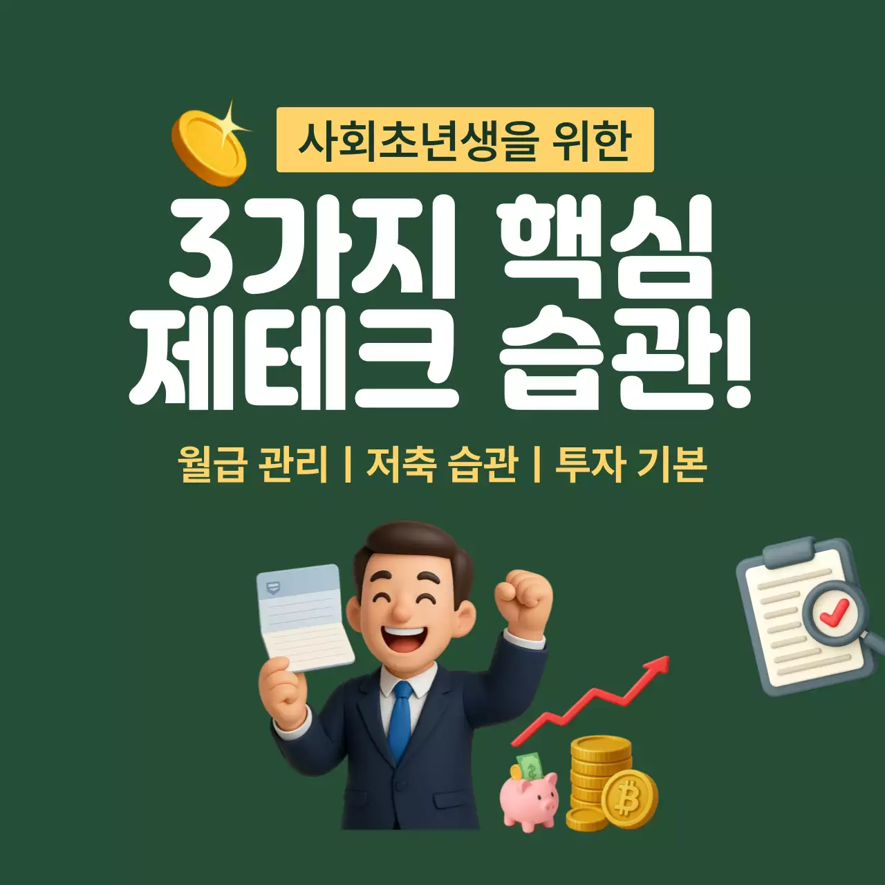 초록 강조 제테크 광고