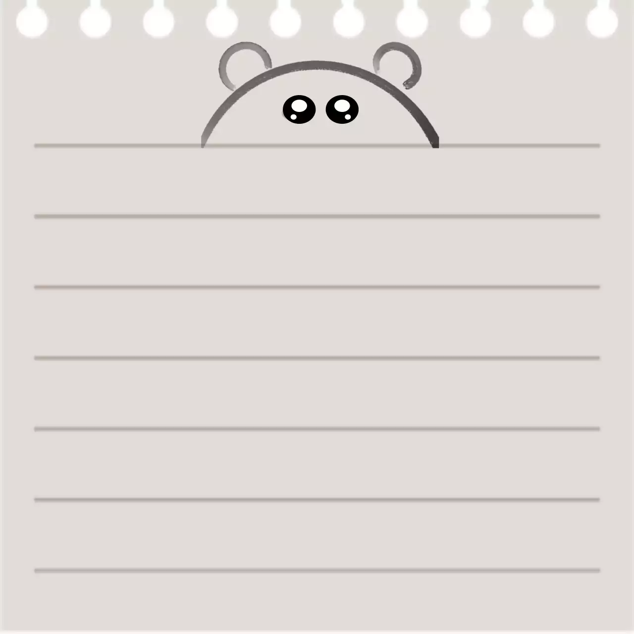 베이지 아기자기한 다꾸