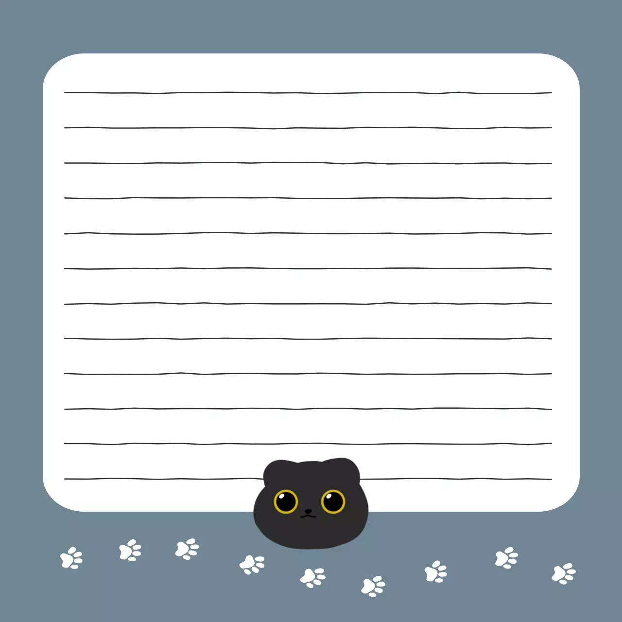 회색 미니멀 고양이 감성 스타일