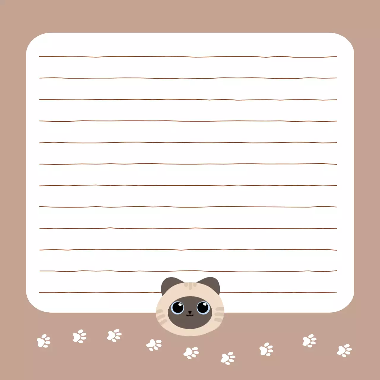 베이지 아기자기한 고양이 감성 스타일