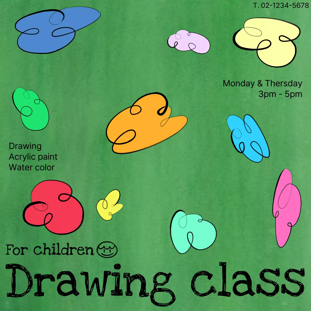 panduan seni sederhana hijau