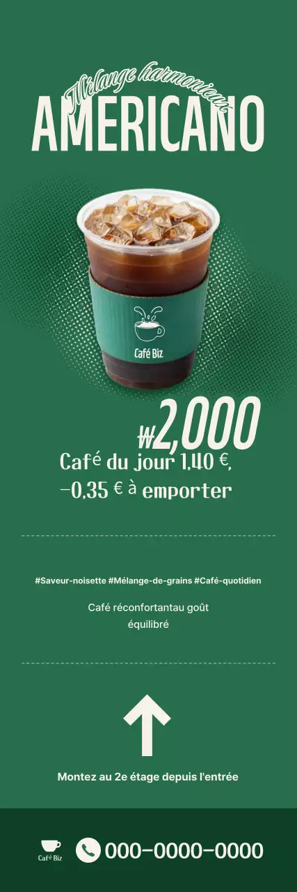 Promotion du menu simple et vert