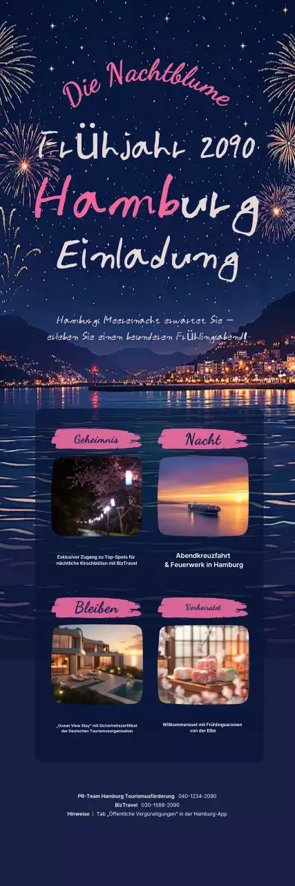 Informationen zum farbenfrohen rosa Yeosu-Frühlingsfest