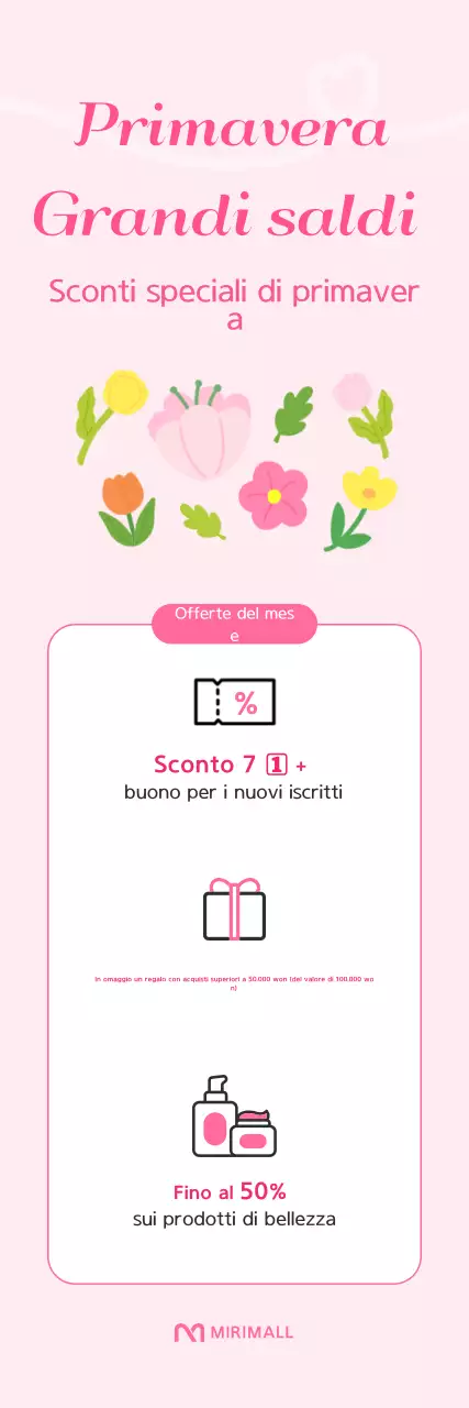 Saldi primaverili Pink Simple