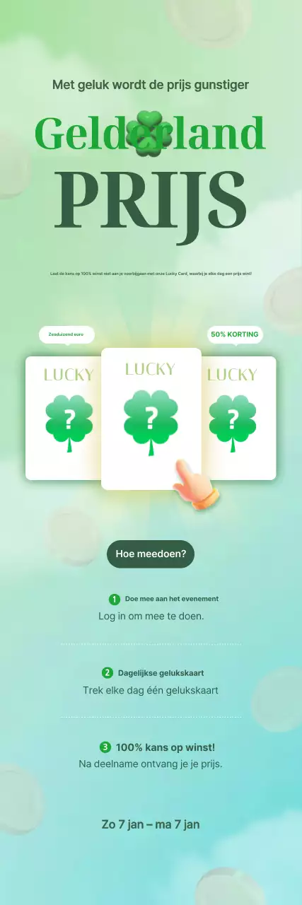 Aankondiging van de Green Simple kortingsactie