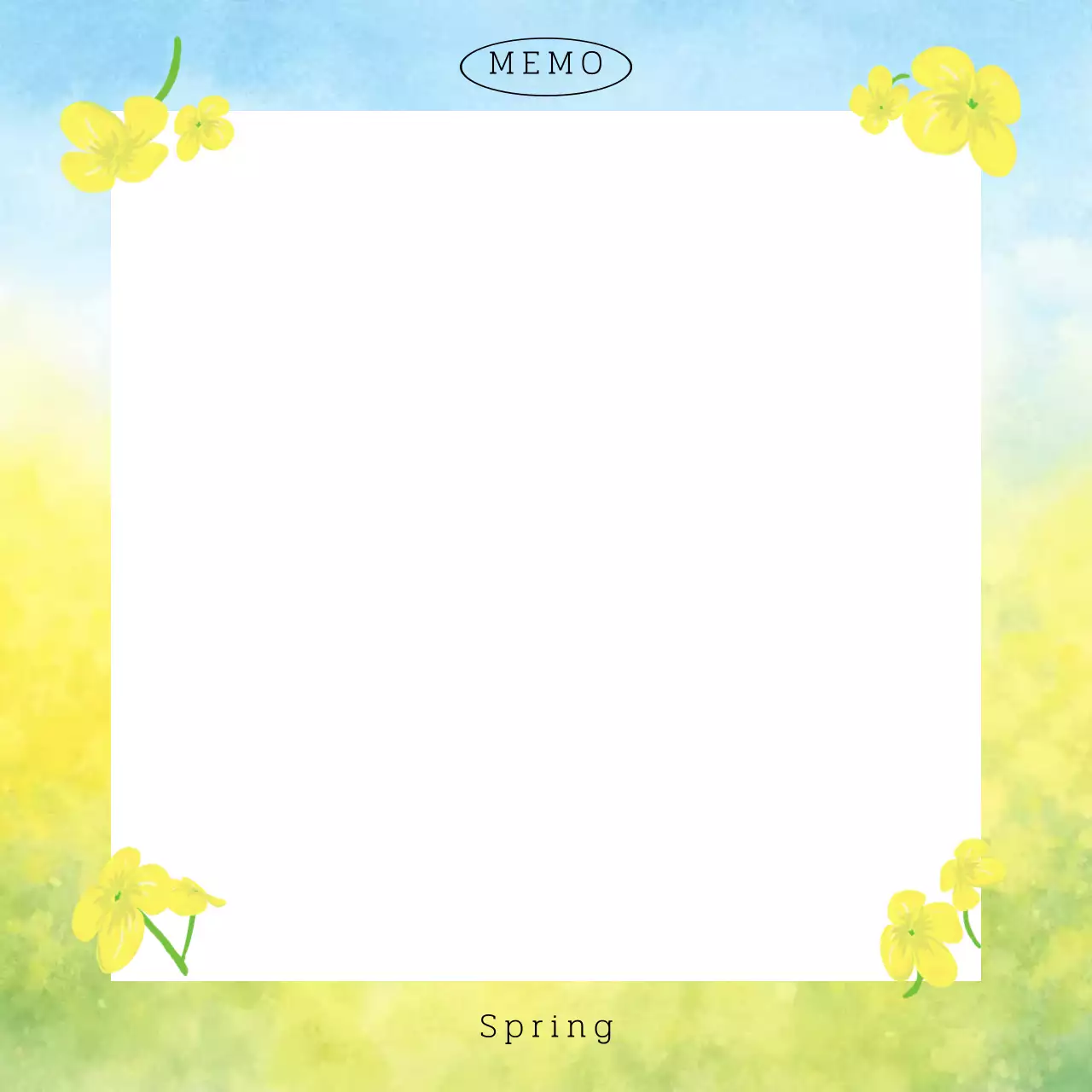 노랑 아기자기한 감성 봄 굿즈