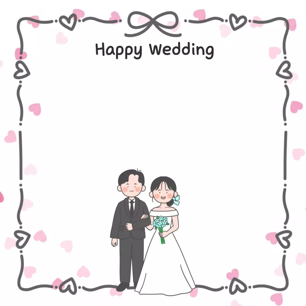 화이트 심플한 결혼식 초대장