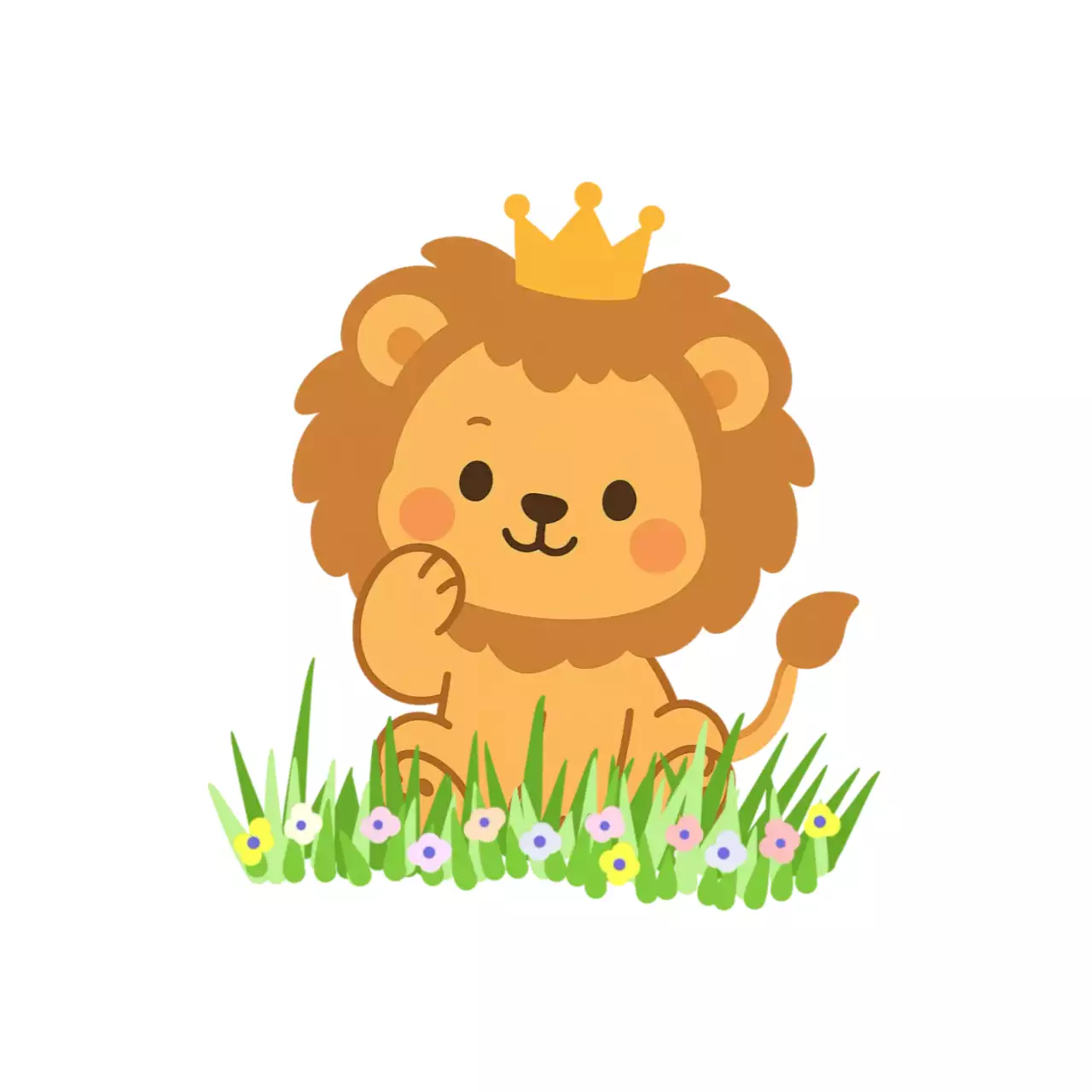 노랑 아기자기한 동물 캐릭터 홍보