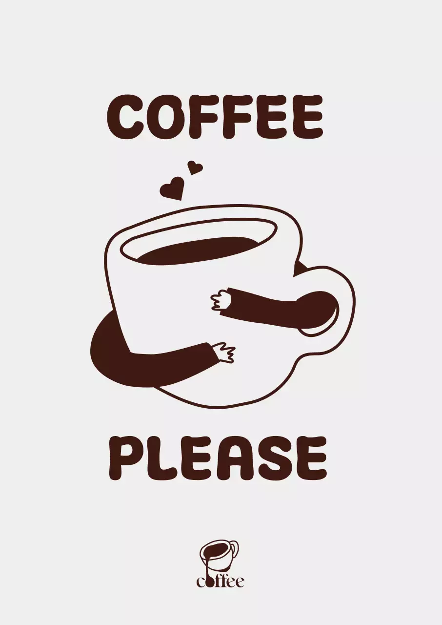 심플 사랑스러운 커피러브