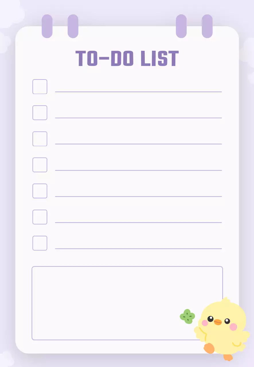 연보라 아기자기한 할일목록