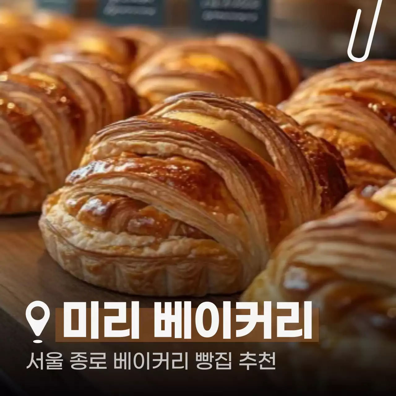 갈색 모던 음식점 투어 홍보