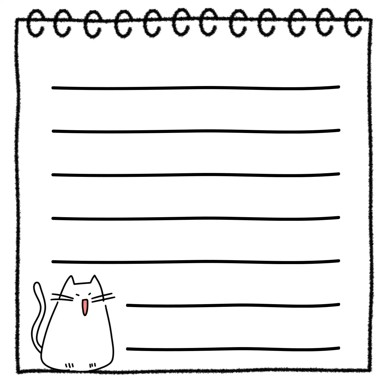 화이트 심플 메모 체크 리스트