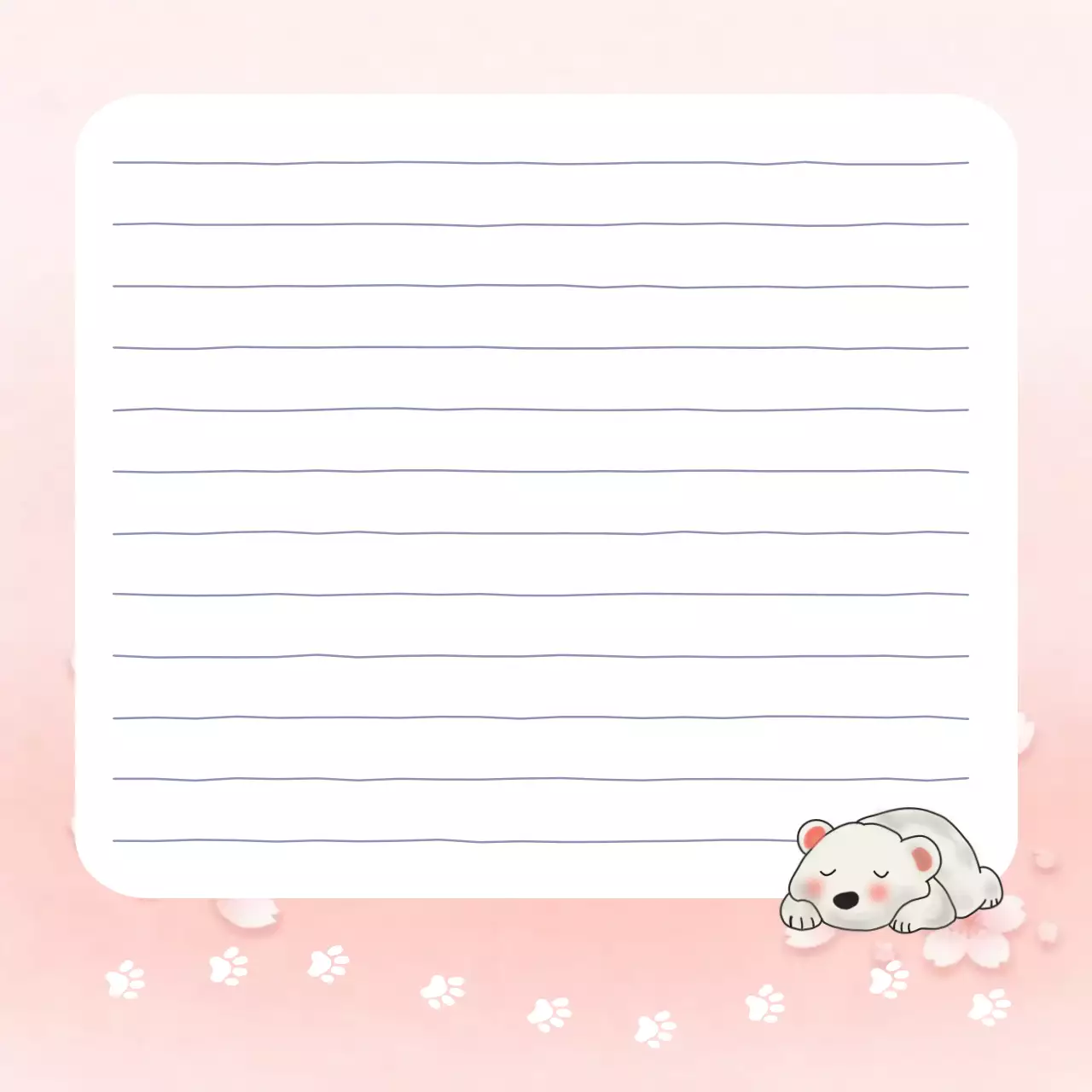 팡크색의 화사한 편지프레임