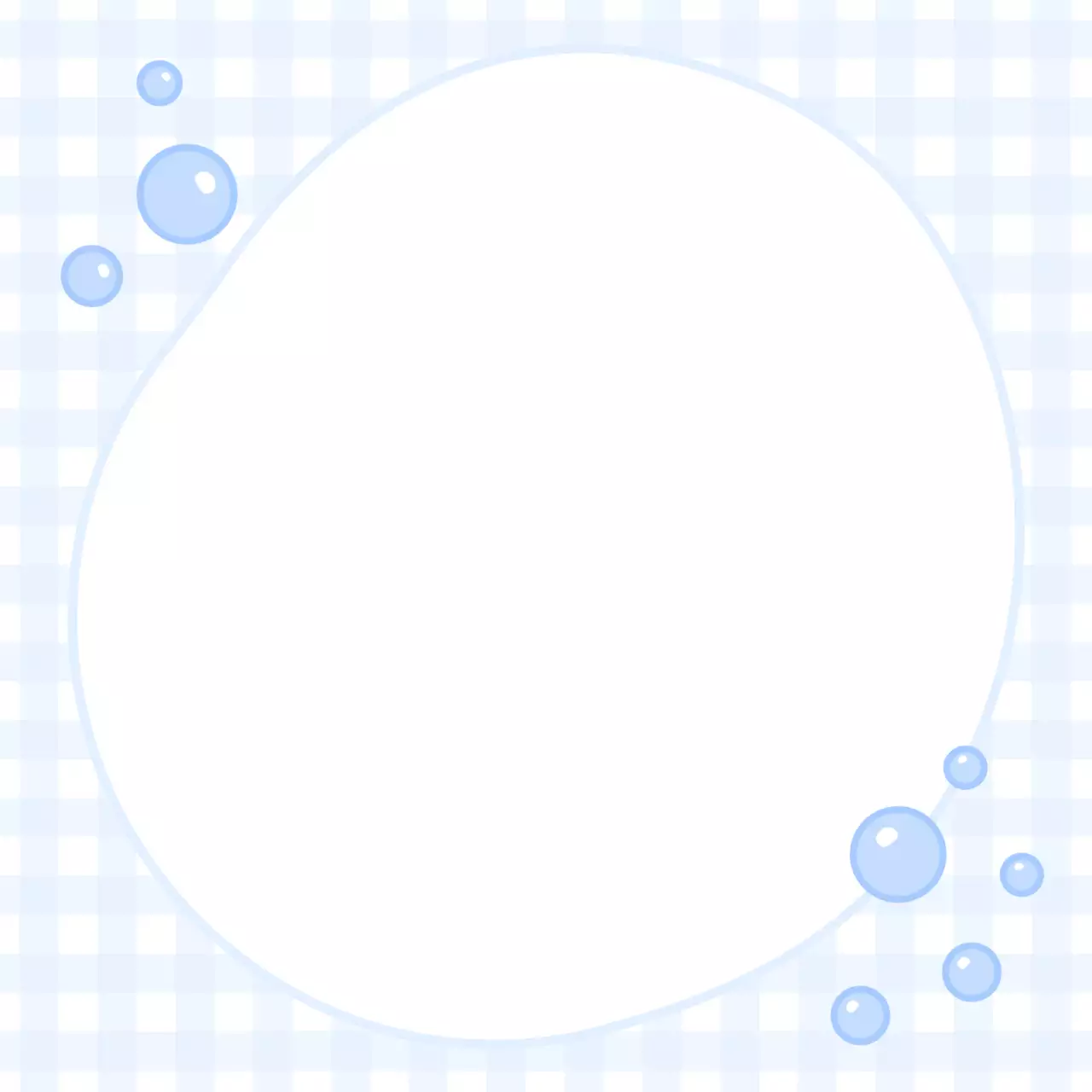 하늘색 미니멀  비누방울 기록지