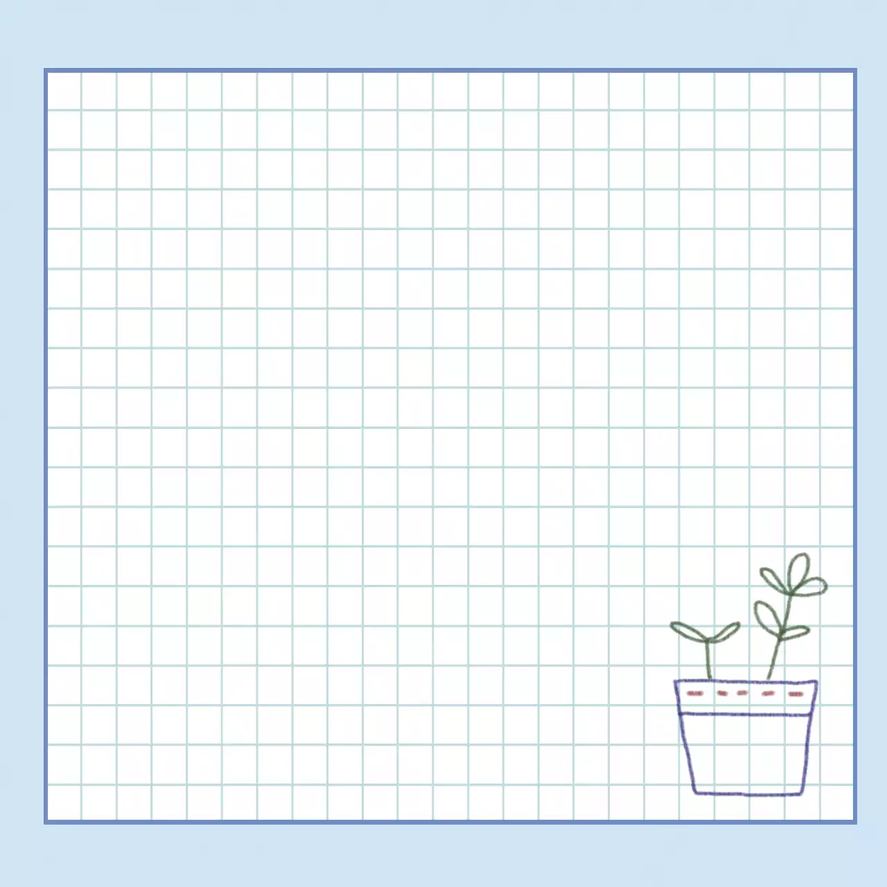 하늘색의 심플한 포토프레임