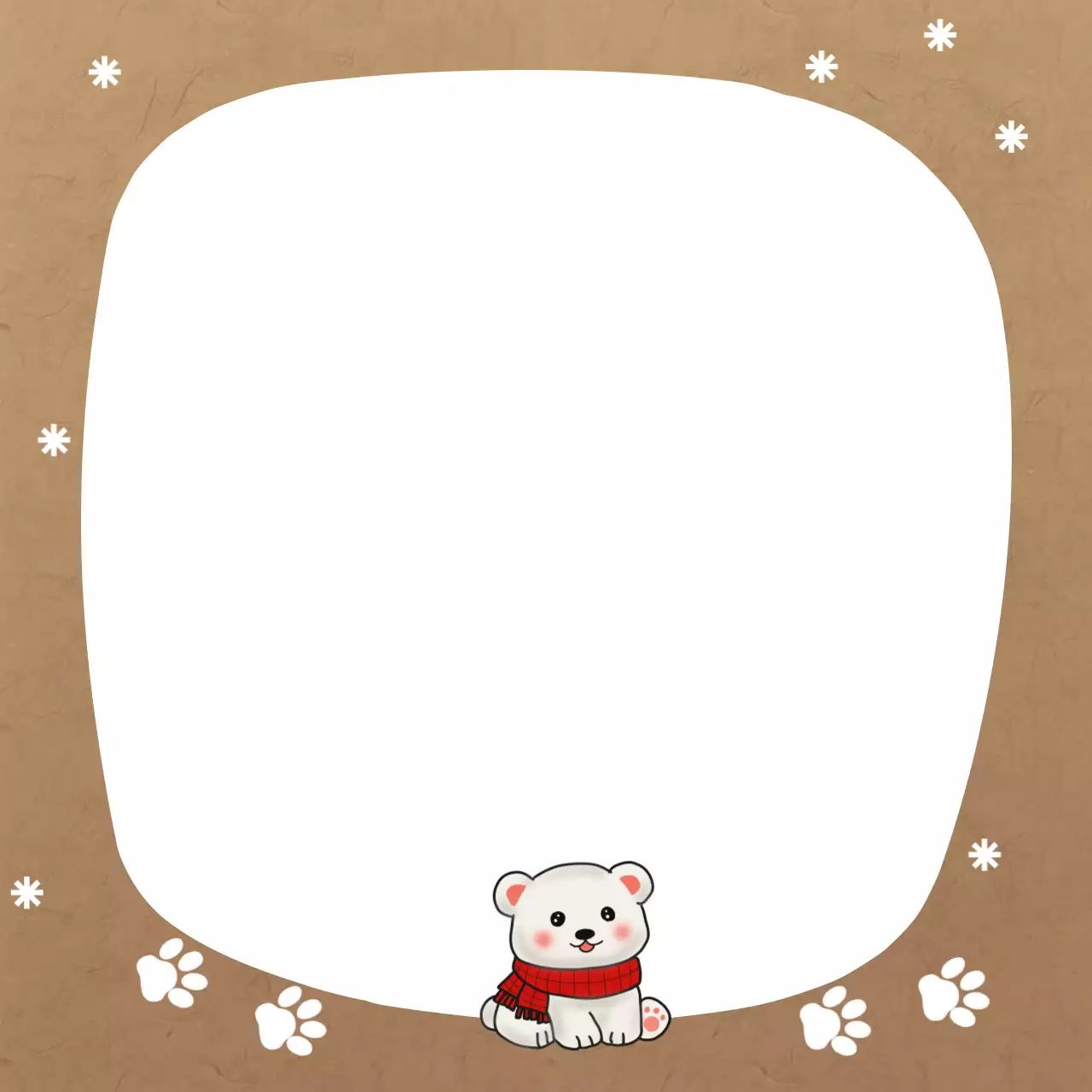 갈색의 심플한포토 프레임