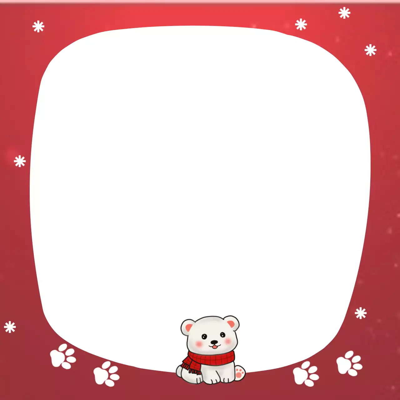 빨강색 따뜻한 포토 프레임