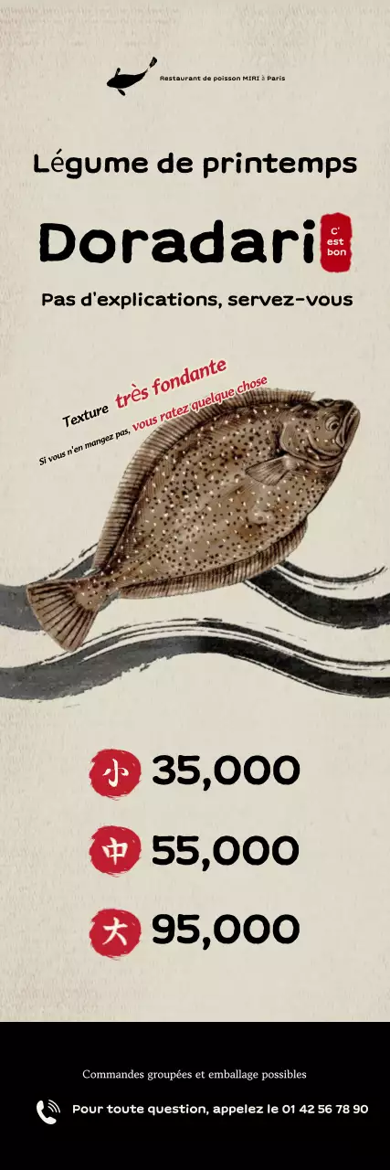 Promotion du menu simple de flet de printemps gris