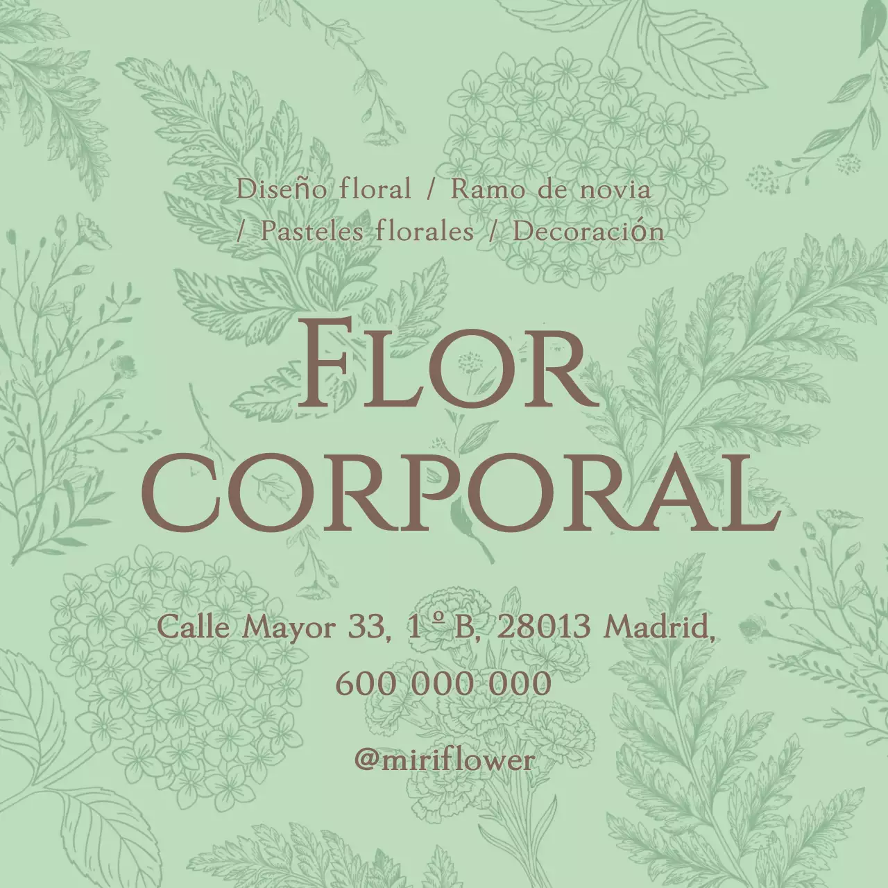 Promoción de la floristería minimalista de Yeondu