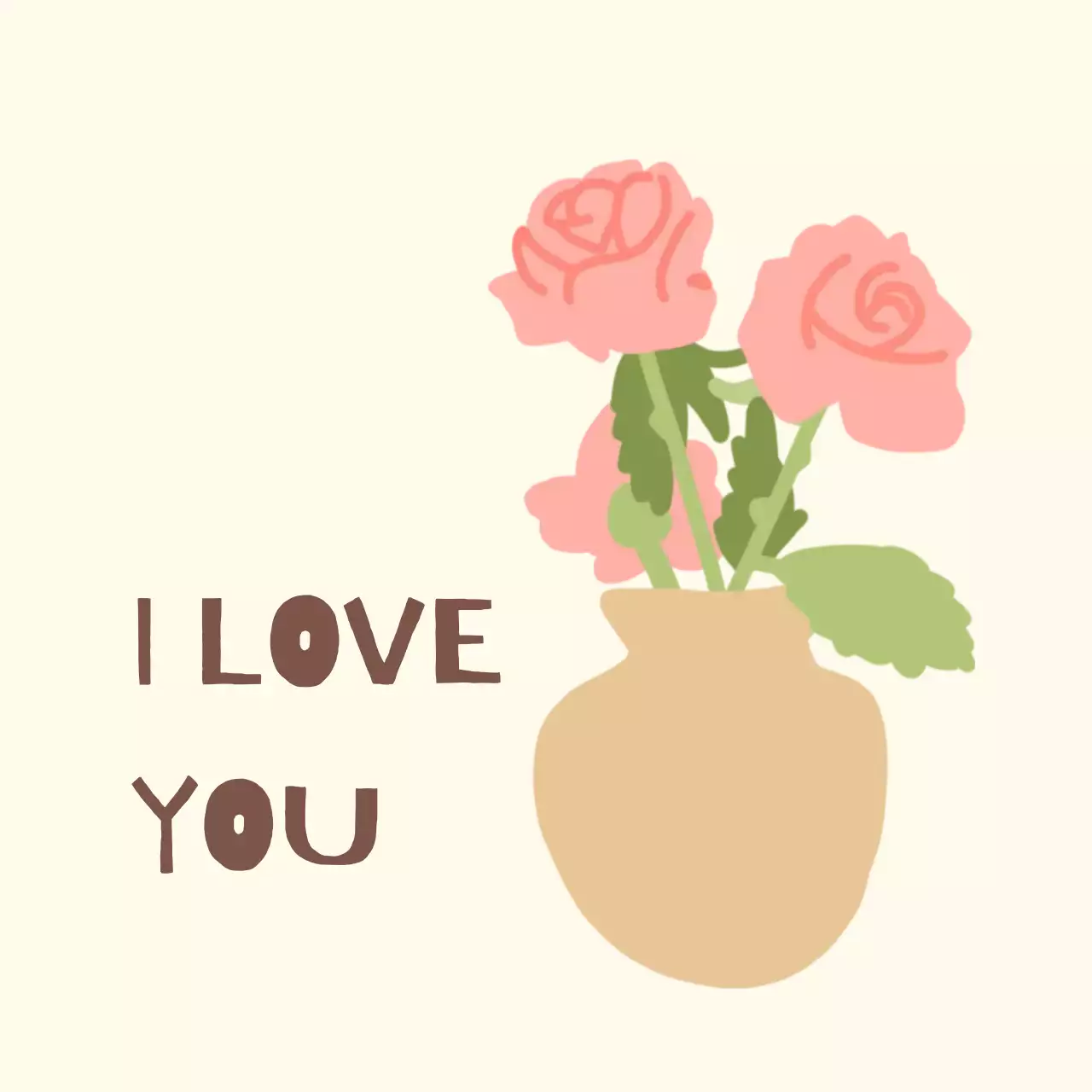 장미 발렌타인 카드