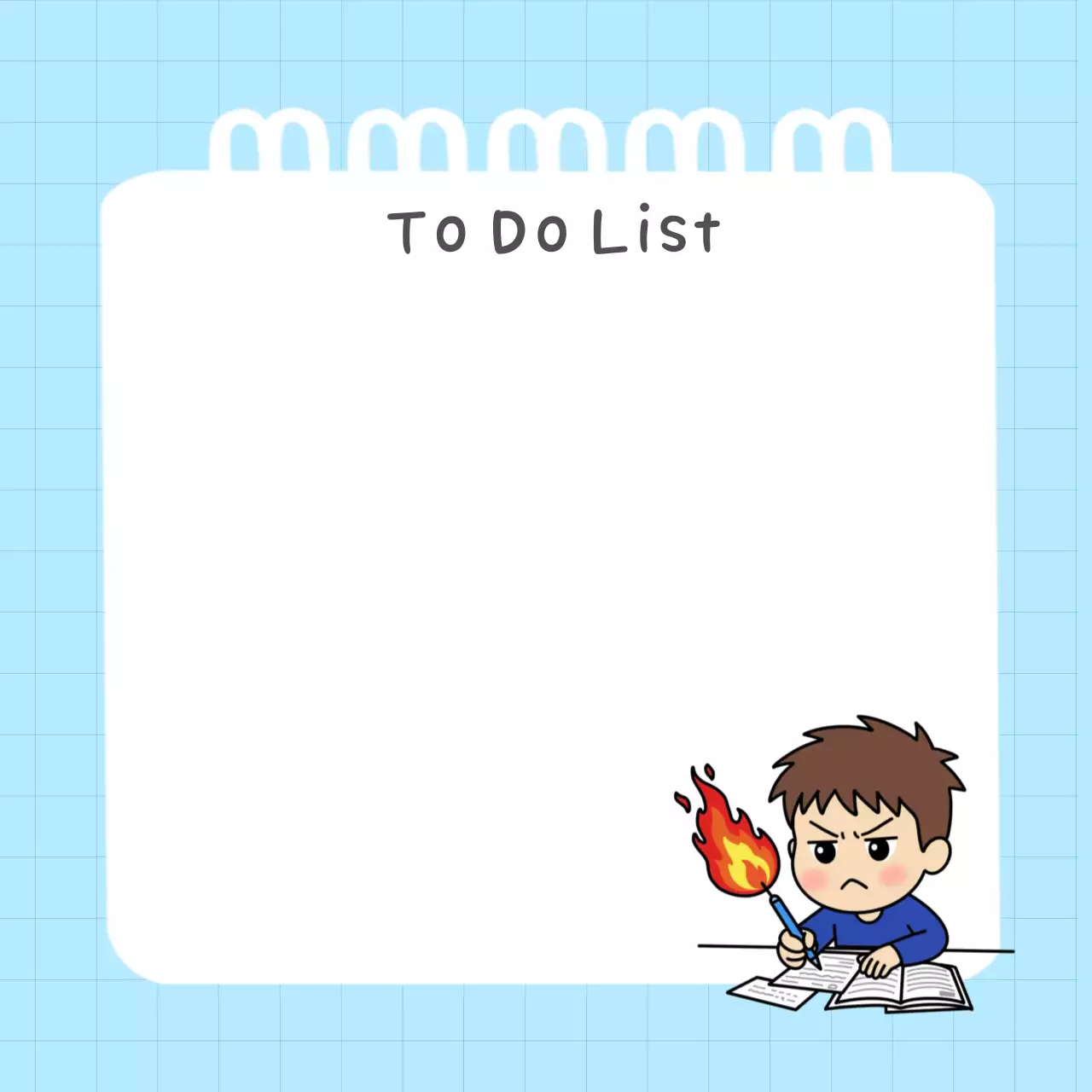 파랑 미니멀 할일 목록