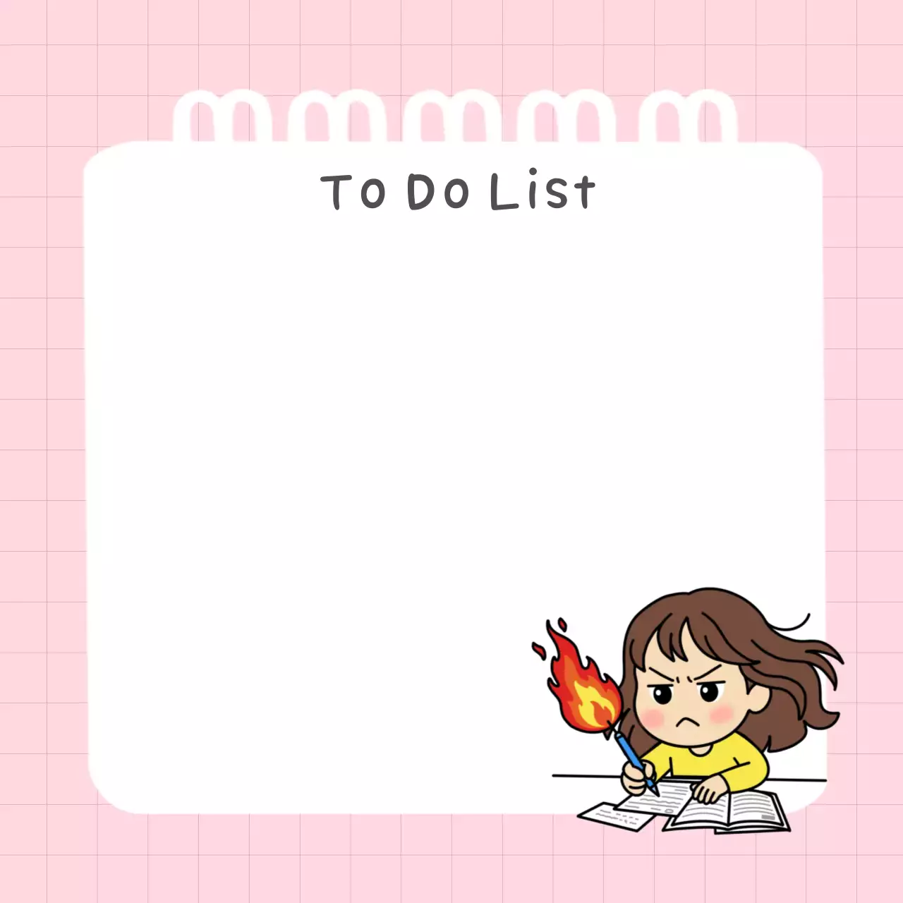 분홍 미니멀 할일 목록