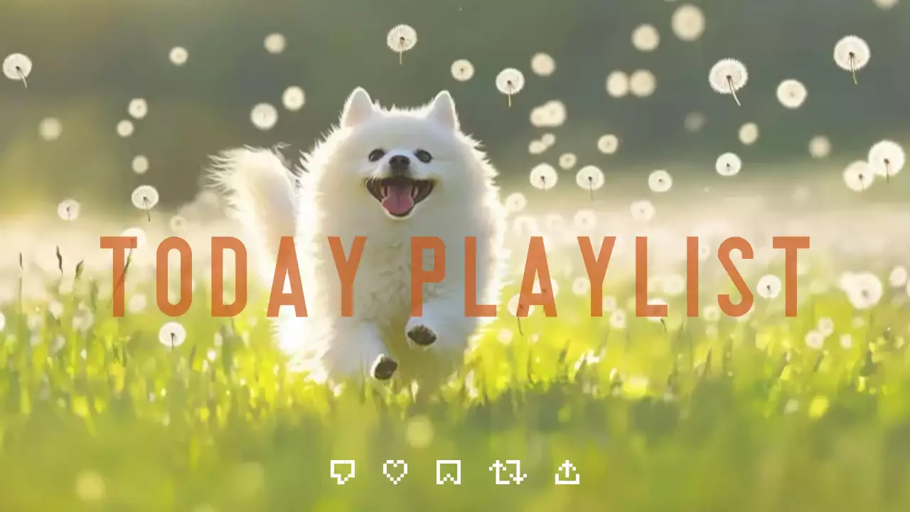 초록 심플 강아지 플레이리스트 안내