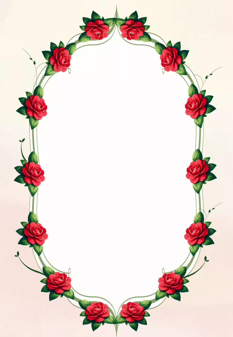 그라데이션 꽃 프레임 노트