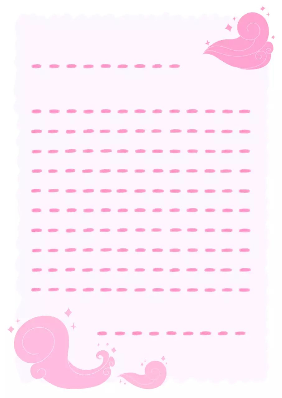 핑크 아기자기한 바람 장식