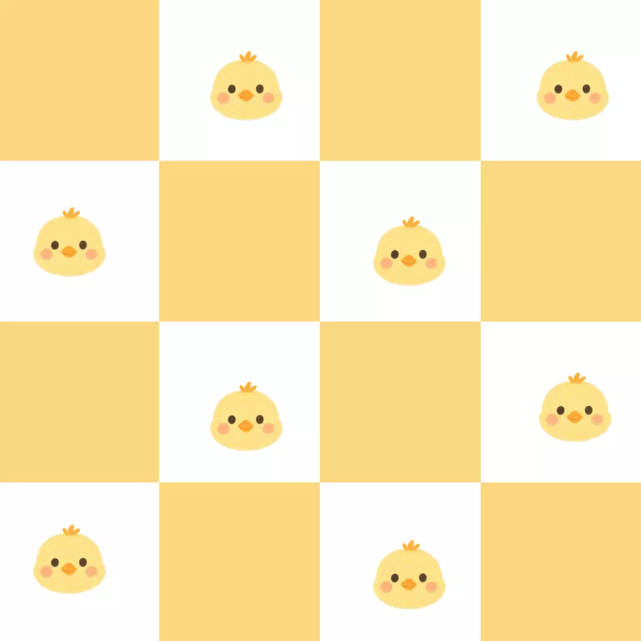 노랑 아기자기한 병아리 홍보