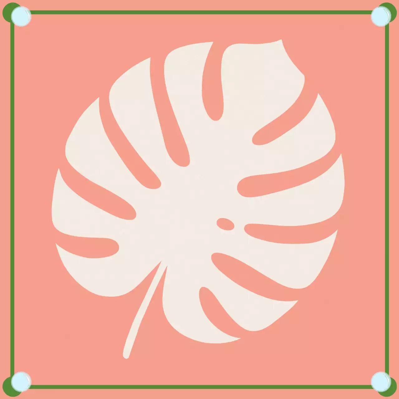 분홍색 미니멀 자연 안내