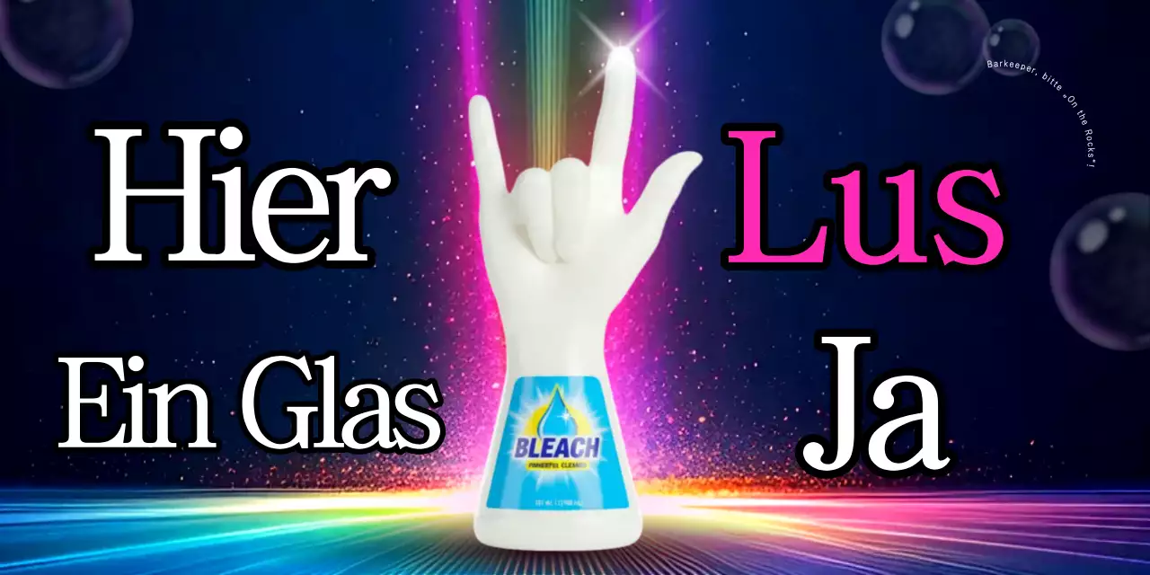 Neon-Kitsch-Getränkeaktion