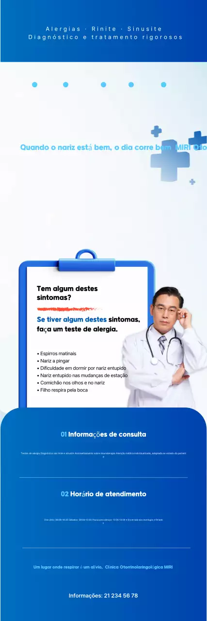 Guia de tratamento simples para rinite azul