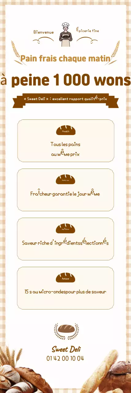 Promotion du pain complet et bien cuit