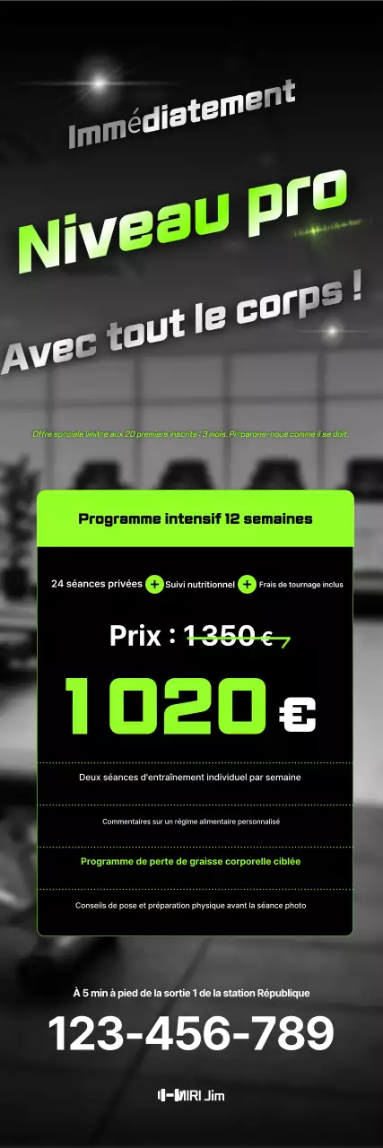 Promotion du programme de remise en forme minimaliste de Yeondu