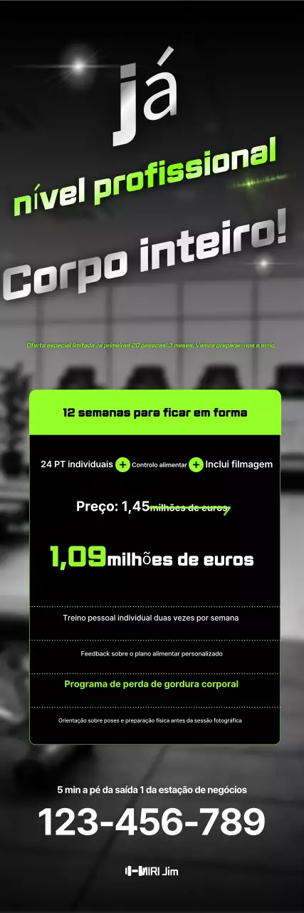Promoção do Programa de Fitness Minimalista Yeondu
