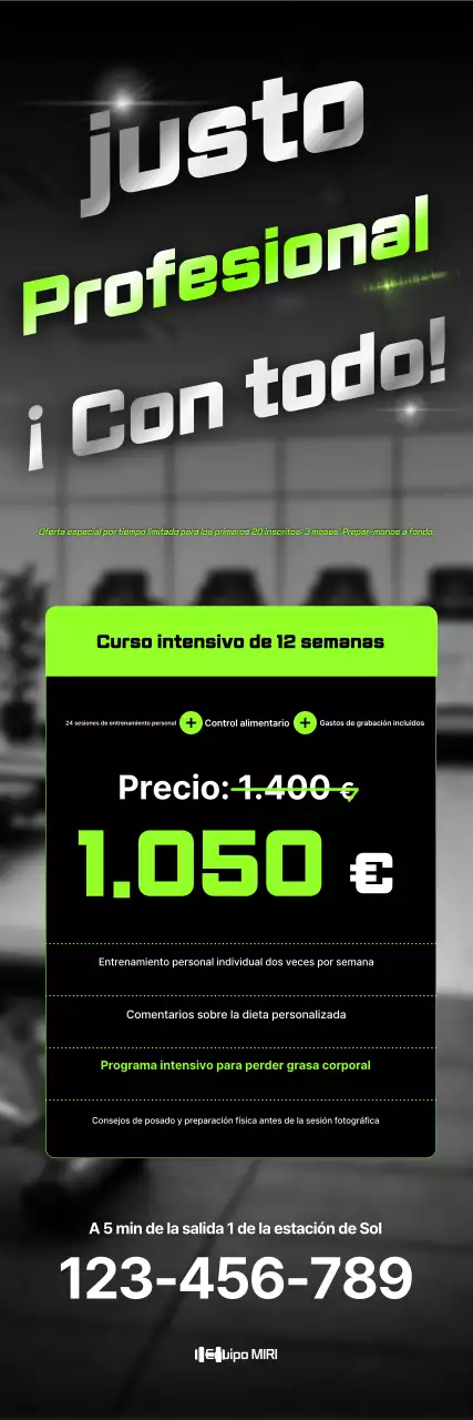 Promoción del programa de fitness minimalista de Yeondu