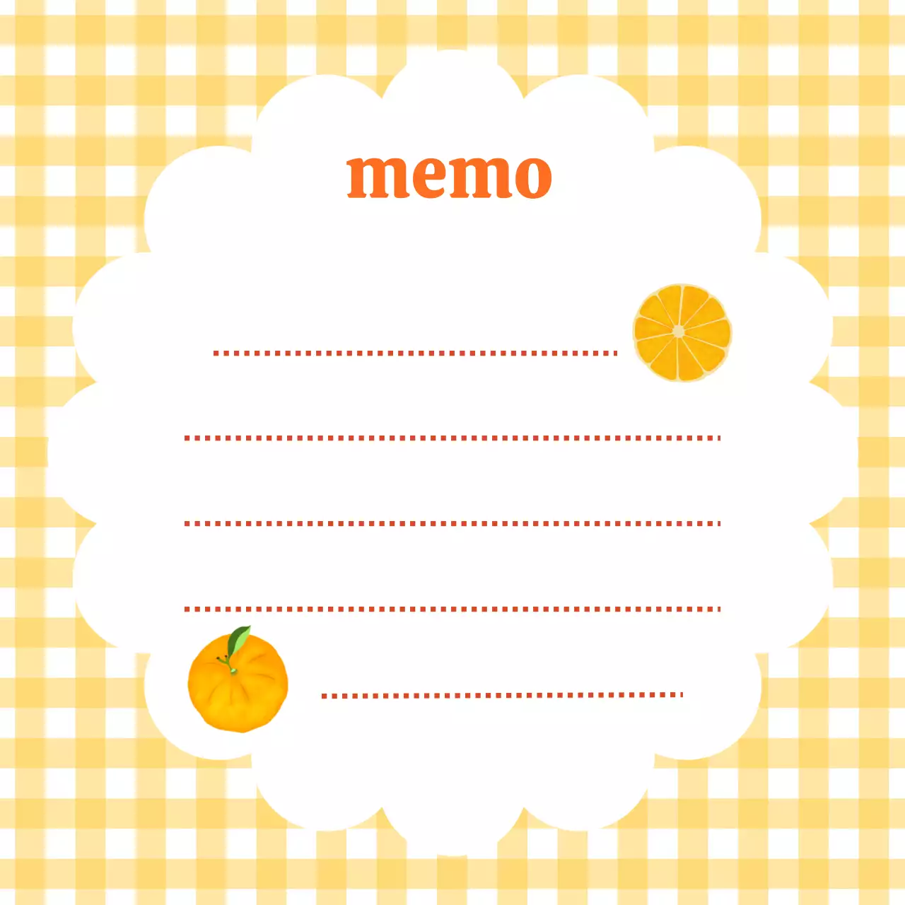 노랑 심플 오렌지 노트