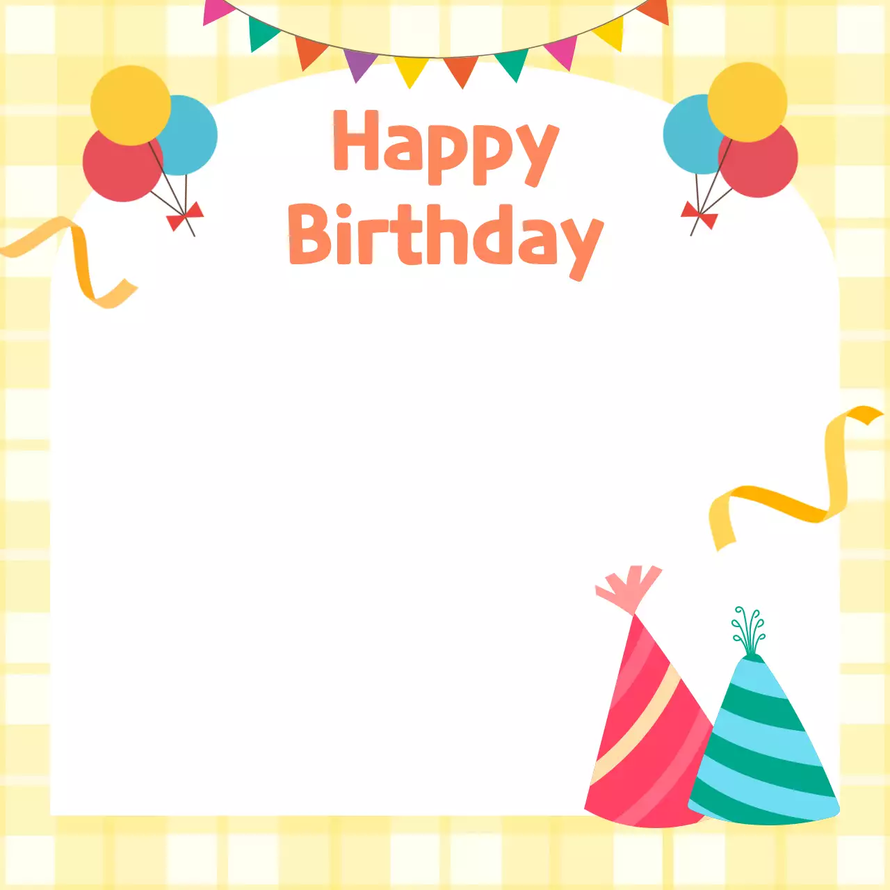 노랑 아기자기한 생일 기념