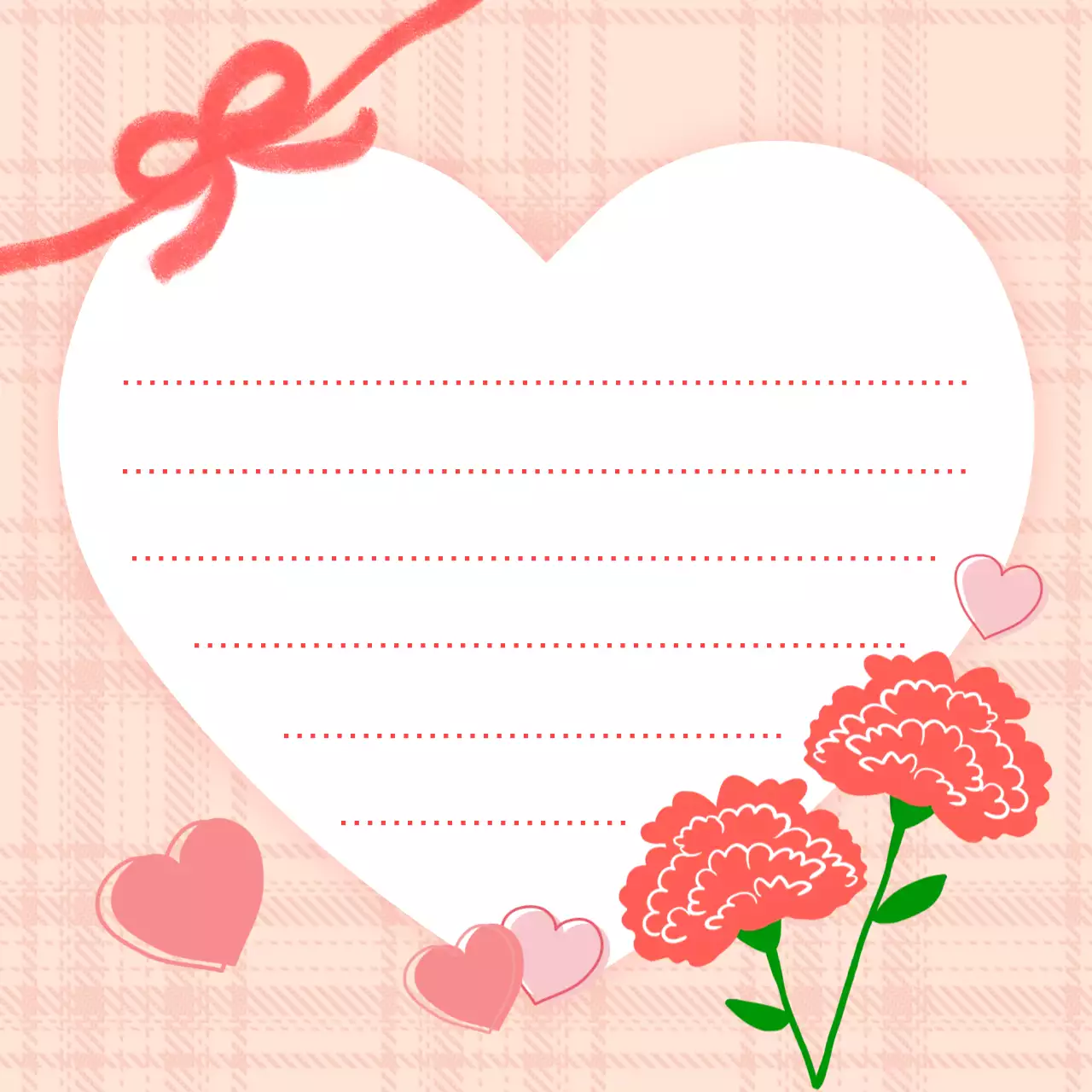 핑크 레드 아기자기한 카네이션