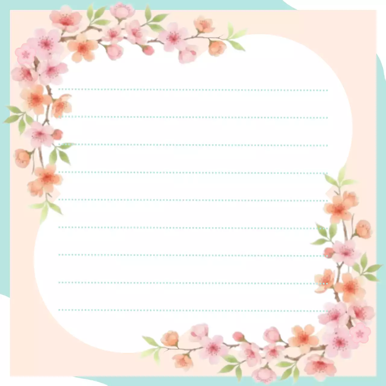 민트베이지색 아기자기 플래너