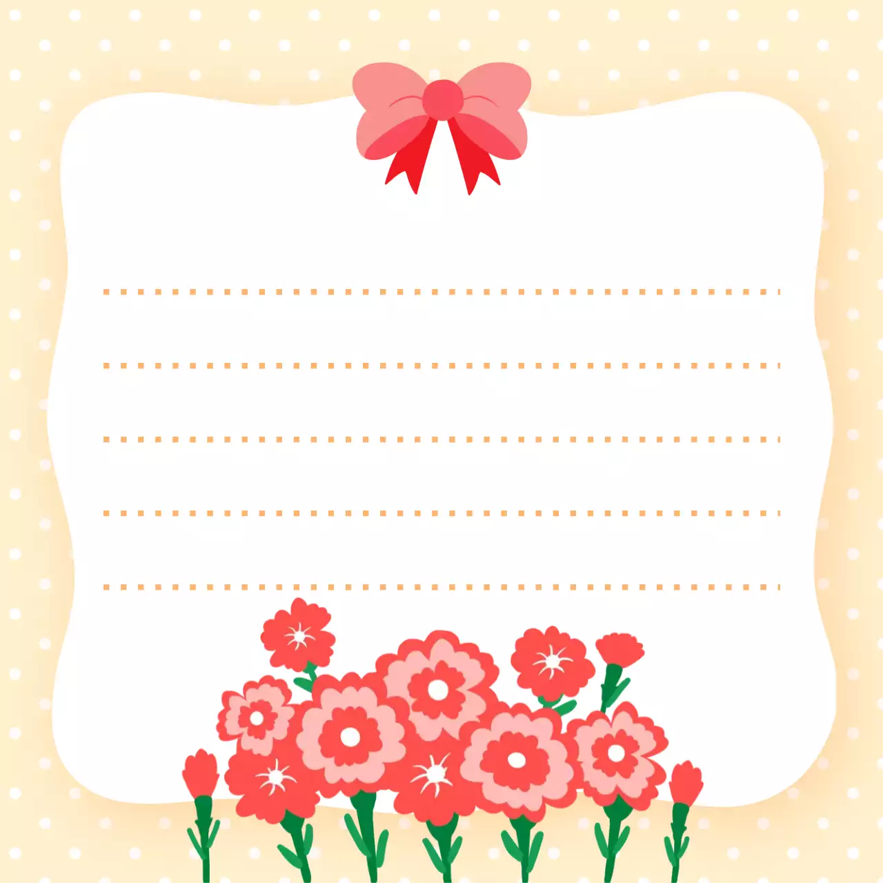 핑크 아기자기한 감사인사